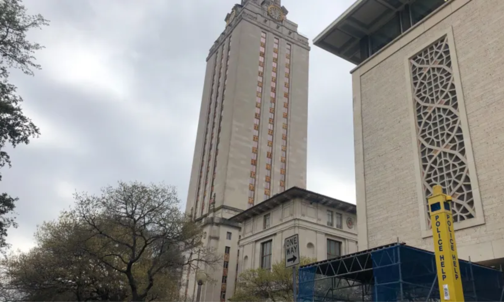 Una foto del campus de UT Austin en marzo de 2020. (KXAN Photo/ Alyssa Goard).