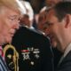 Donald Trump y Ted Cruz en la Casa Blanca en 2017. Cruz apoya al expresidente ante la presentación de cargos formales en Nueva York.(Mark Wilson / Getty Images)