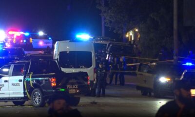 Según los informes, tres personas murieron y al menos otras ocho resultaron heridas después de un tiroteo durante un día anterior a la Independencia en Fort Worth, TX. (Crédito de la foto: Metro Video)