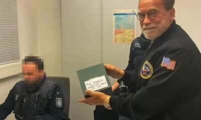 Arnold Schwarzenegger fue detenido en un aeropuerto de Alemania por transportar un reloj de lujo sin los debidos registros.(Agencia Reforma)