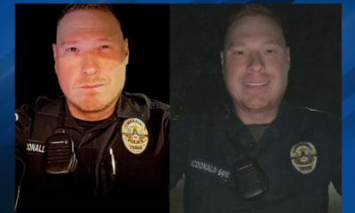 Sean Michael MacDonald, de 35 años, fue visto en varias fotografías vistiendo uniforme de oficial, pero no fue reconocido como oficial actual o anterior de la APD. (Foto: CBS Austin)