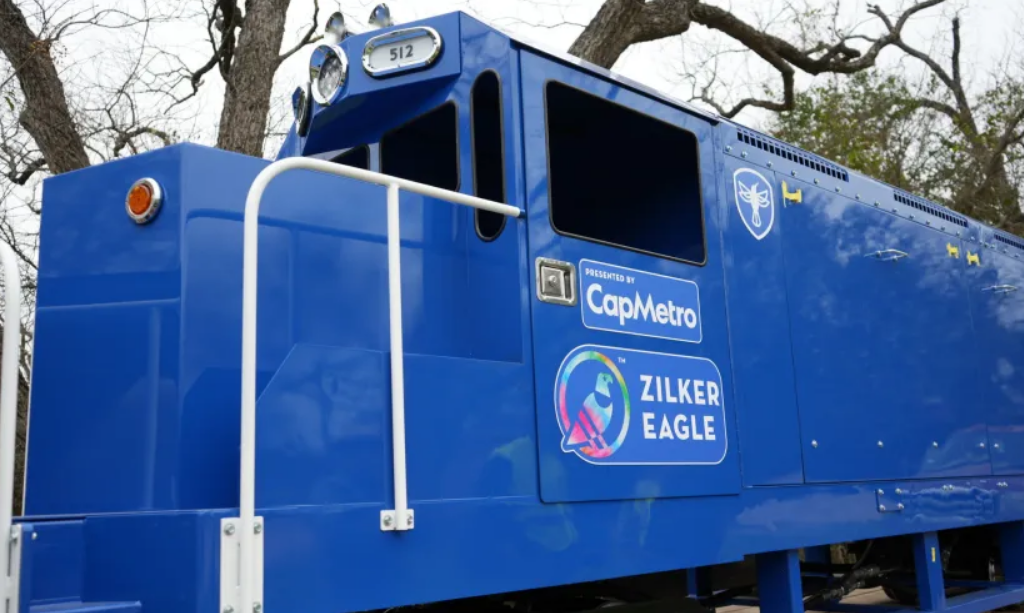 El Zilker Eagle llega al Zilker Park de Austin. (Cortesía: Fundación de Parques de Austin)