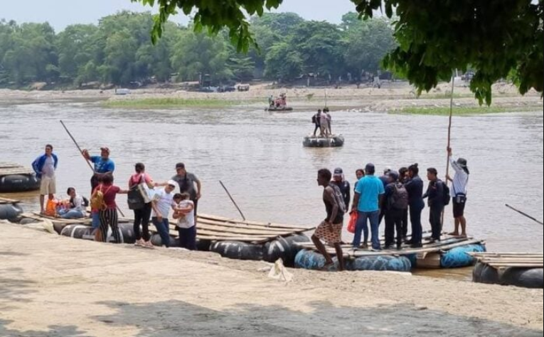La migrante falleció en una carpa de atención médica en México cerca del río Suchiate. Foto: cortesía