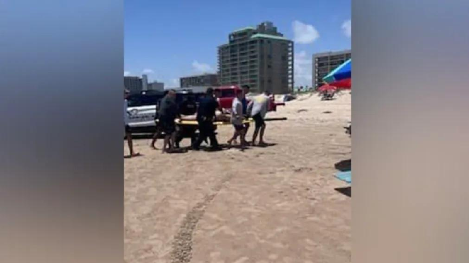 Ataque de tiburón en la Isla del Padre de Texas