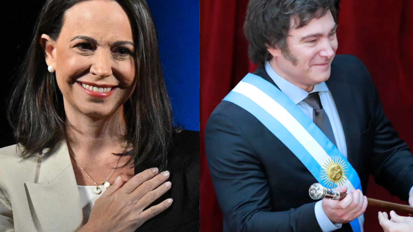 María Corina Machado agradece a Javier Milei por su “apoyo y compromiso”