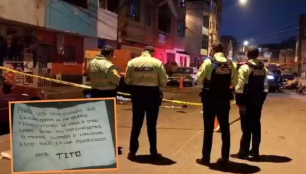 Policía Nacional de Perú investiga el doble crimen | Foto: Infobae