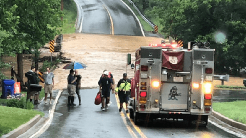 Inundaciones Maryland / Foto: @MontgomeryCoMD en X