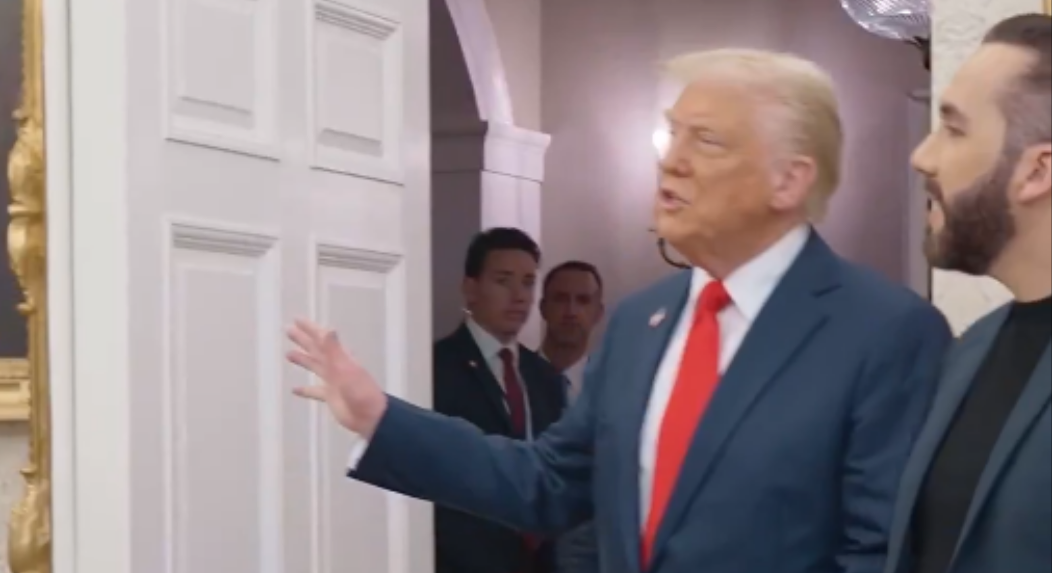 Trump y Bukele / Foto (video) : @nayibbukele en X