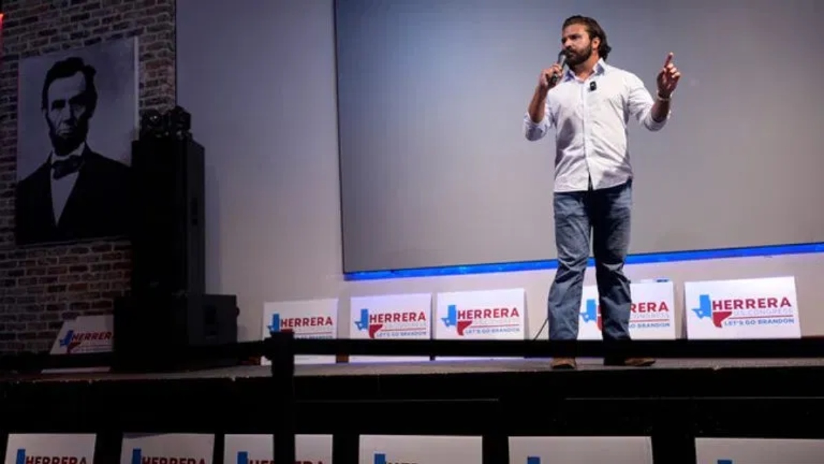 Brandon Herrera, a gun-rights YouTube creator who calls himself "The AK Guy"