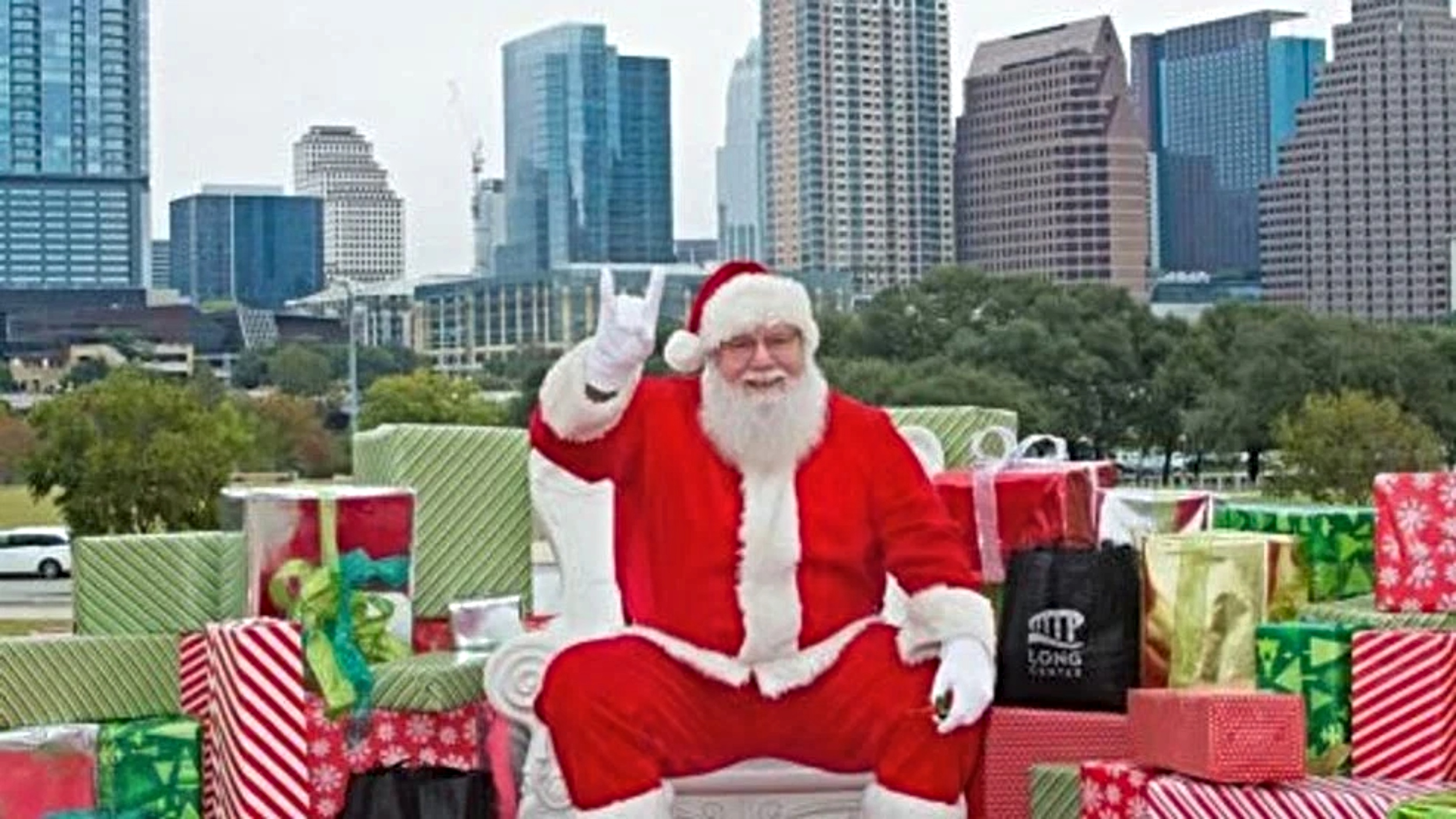 Santa on the Terrace.Photo courtesy: H-E-B
