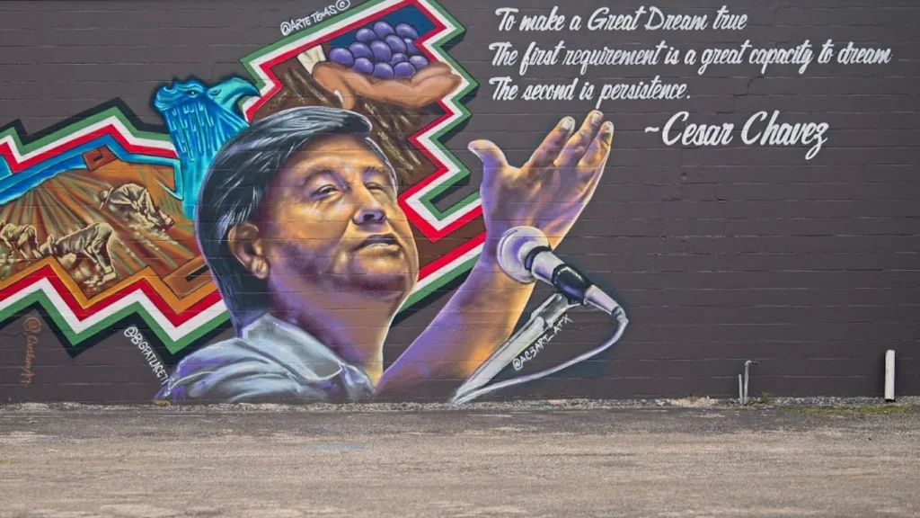 Cesar Chavez Mural Austin